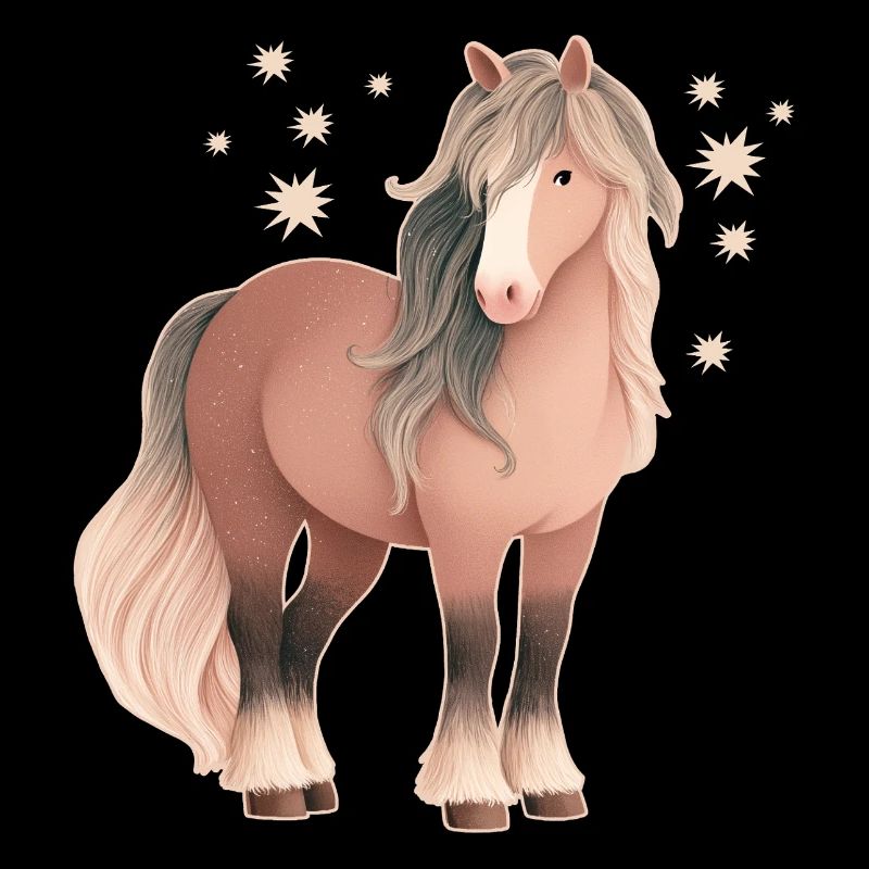 Cheval avec des étoiles