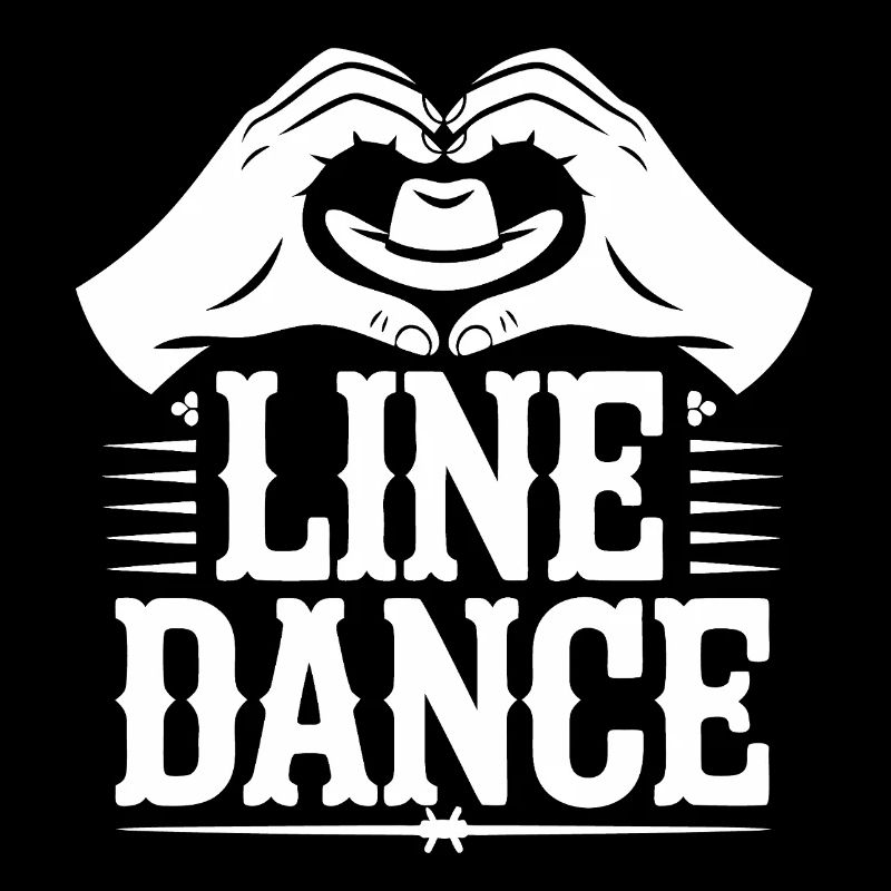 Line Dance Heart Hands Logo