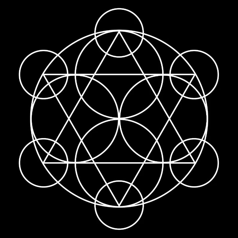 Mandala géométrique du Cube de Metatron