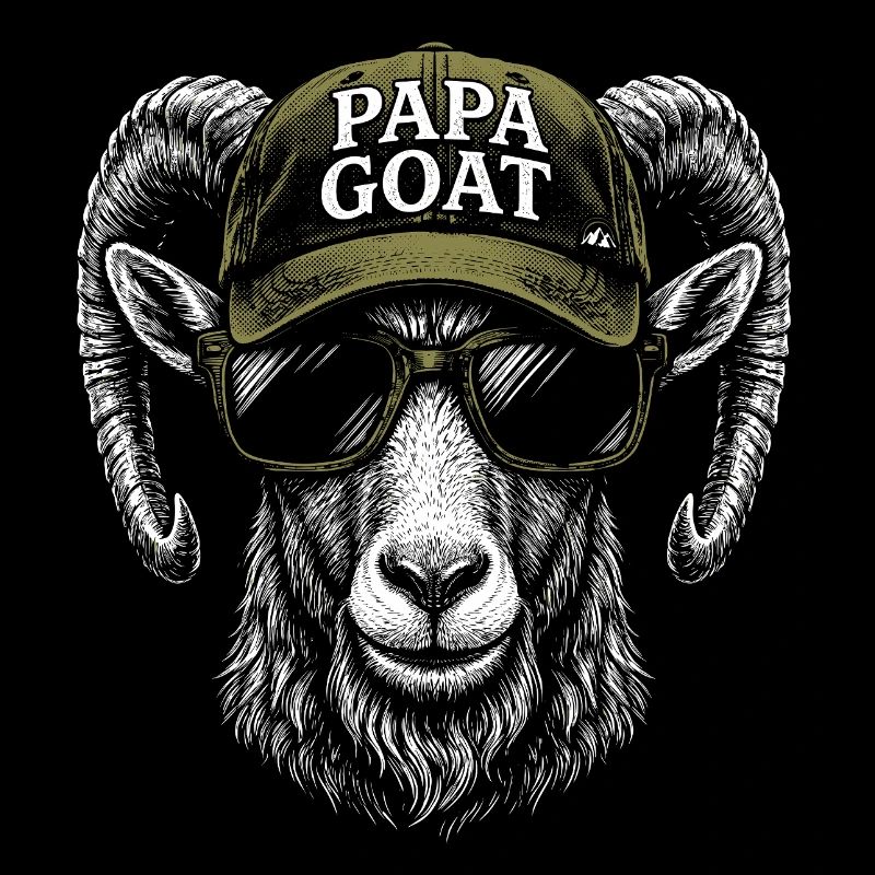 Papa Goat Cap Retro Hipster