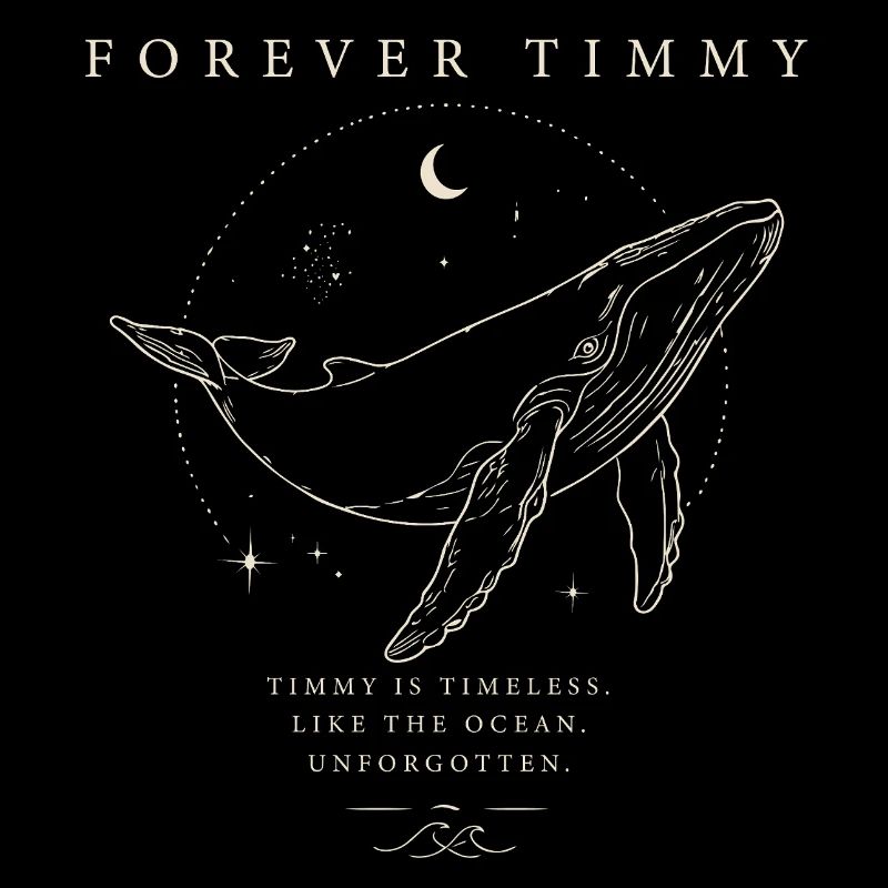 Forever Timmy - Unforgotten Whale Beige Fine Art