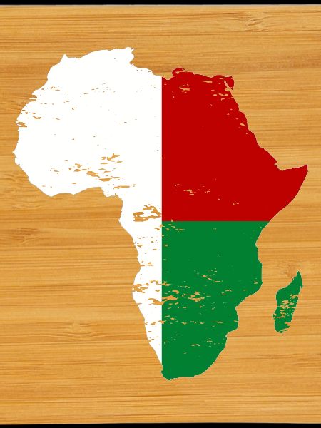 Drapeau de Madagascar Afrique