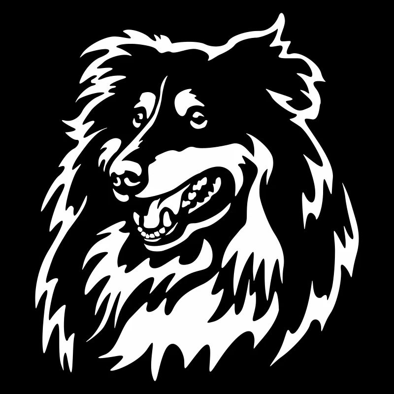 Sheltie Head « Black Edition »