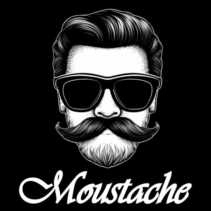 Moustache weiß