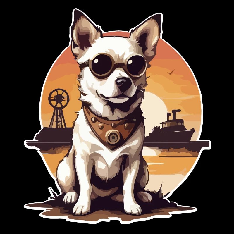 Chien steampunk