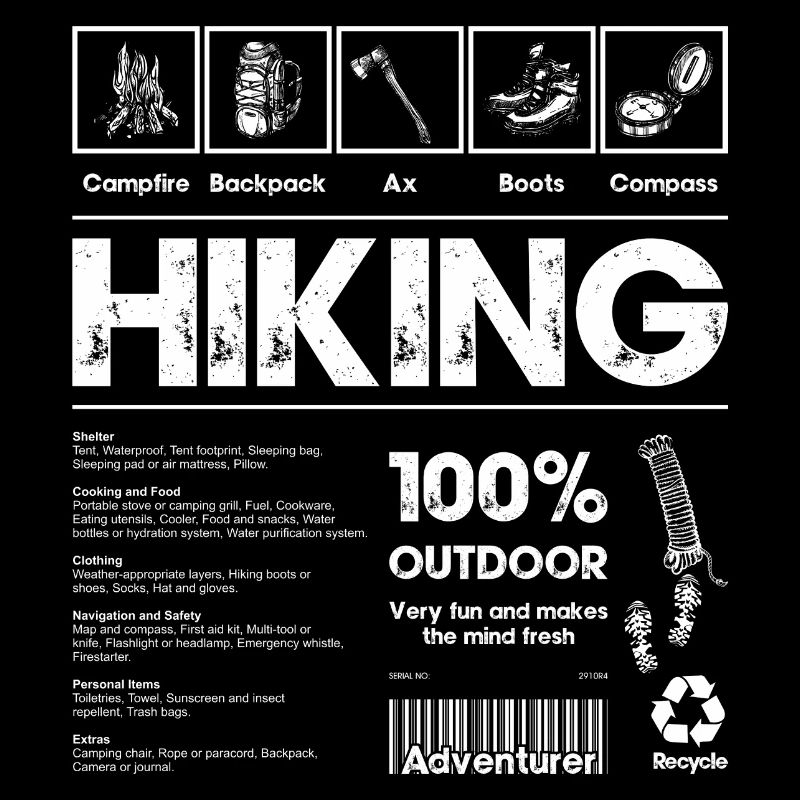 Hiking 100% Outdoor Bold
