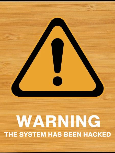 Hacked System Warning Icon