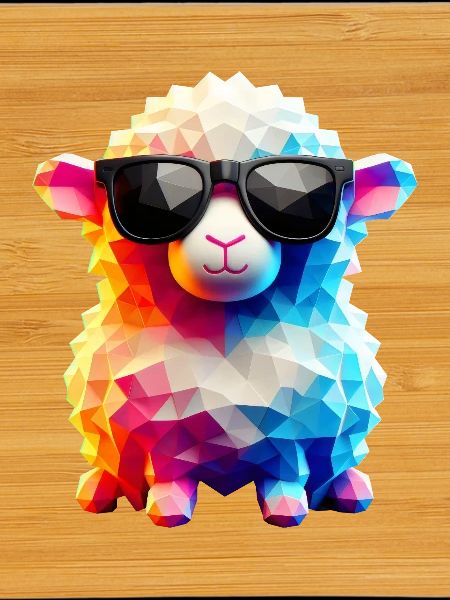 Coole Lammfell-Sonnenbrille