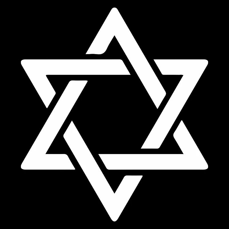 Étoile de David en blanc