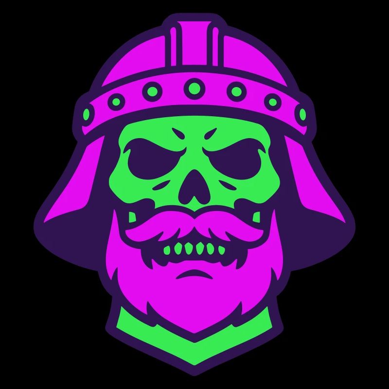Skull Warrior Pop Art