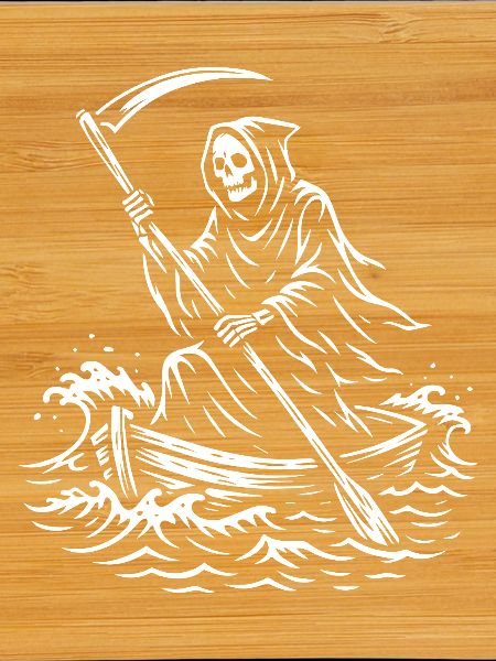 Macabre Grim Reaper Boat Design