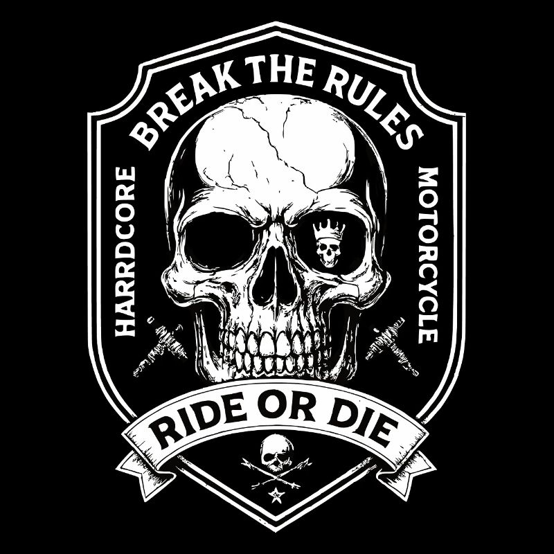 Motorcyclist Biker Chopper Break The Rules