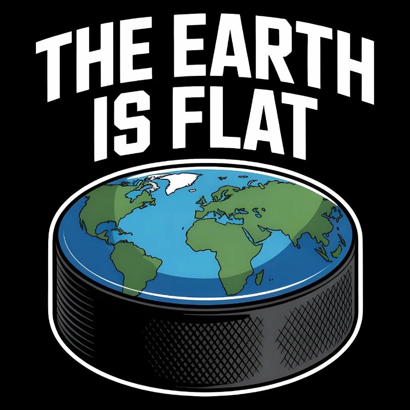 Eishockey Spruch Erde Scheibe Puck 