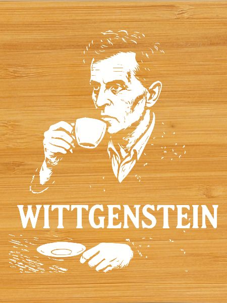 Wittgenstein Philosopher Coffee Portrait