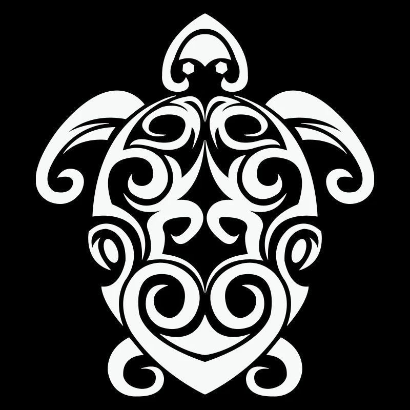 Tribal Turtle Spiral