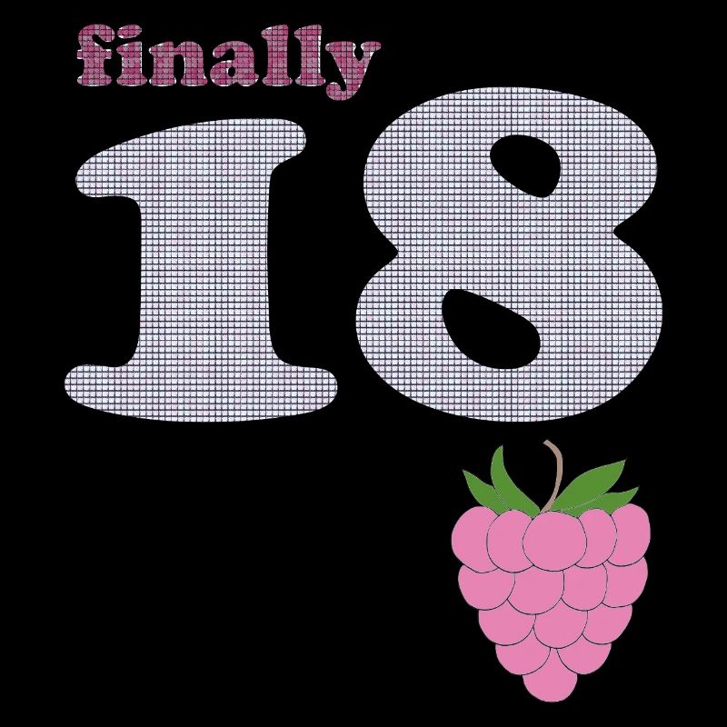 Endlich 18 – Beeren Plaid Design