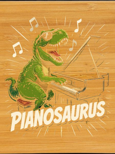 Fun Pianist Dinosaur