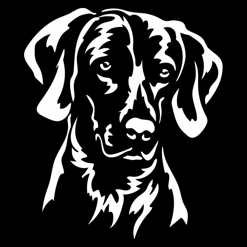 Weimaraner Kopf « Édition Noire »