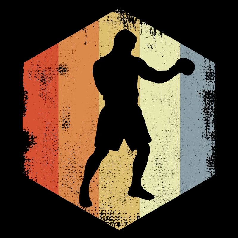 Dessin de boxeur vintage
