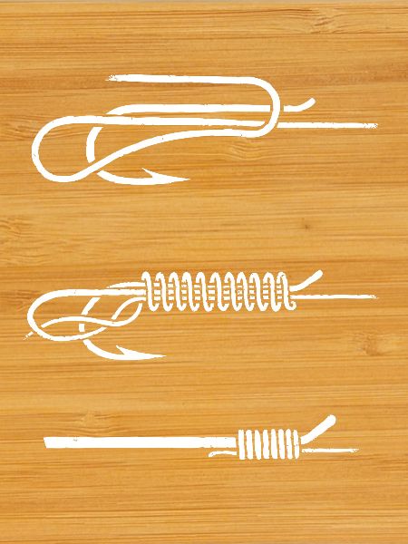 Fish Hook Knot Instruction WHITE