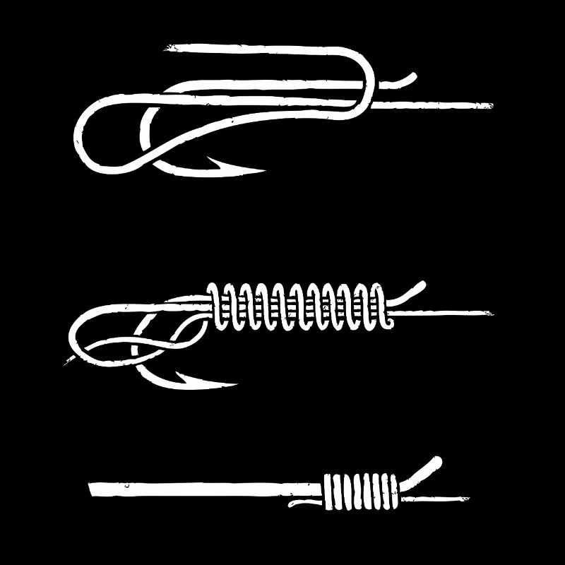 Instruction de nœud d’hameçon BLANC