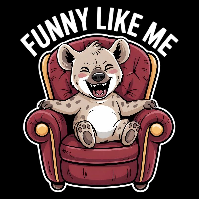 Niedliche Hyäne Comicfigur