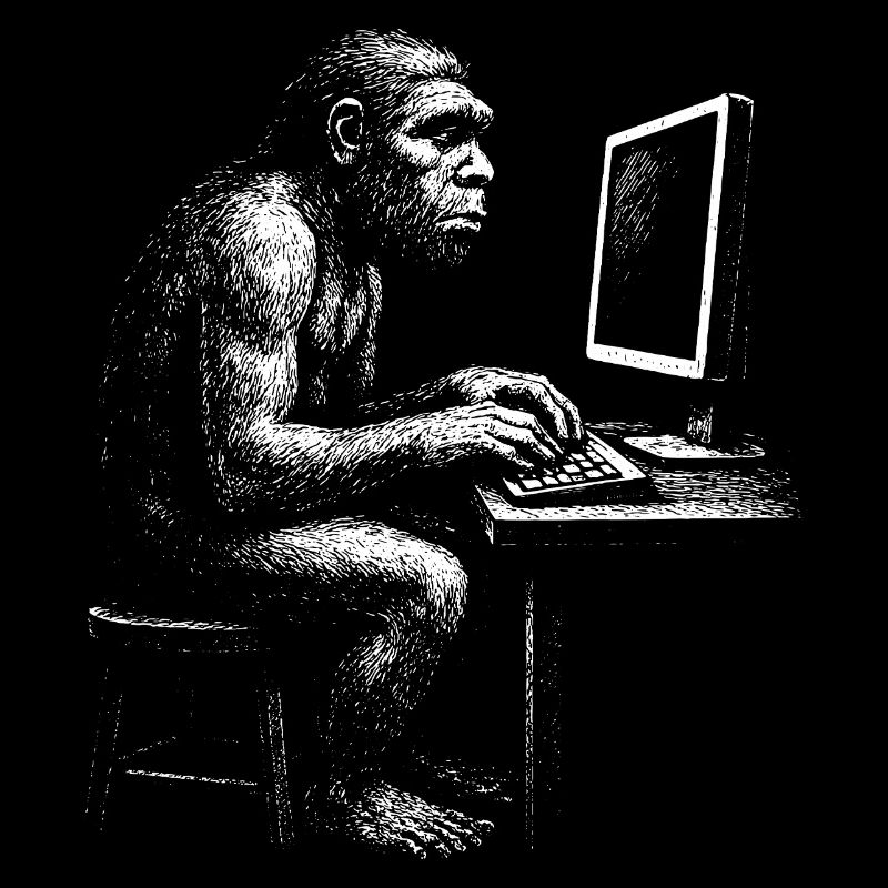 Digital Coder Homo Erectus Geschenk