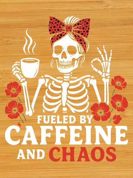 Mutter Koffein Mutter Skelett Kaffee