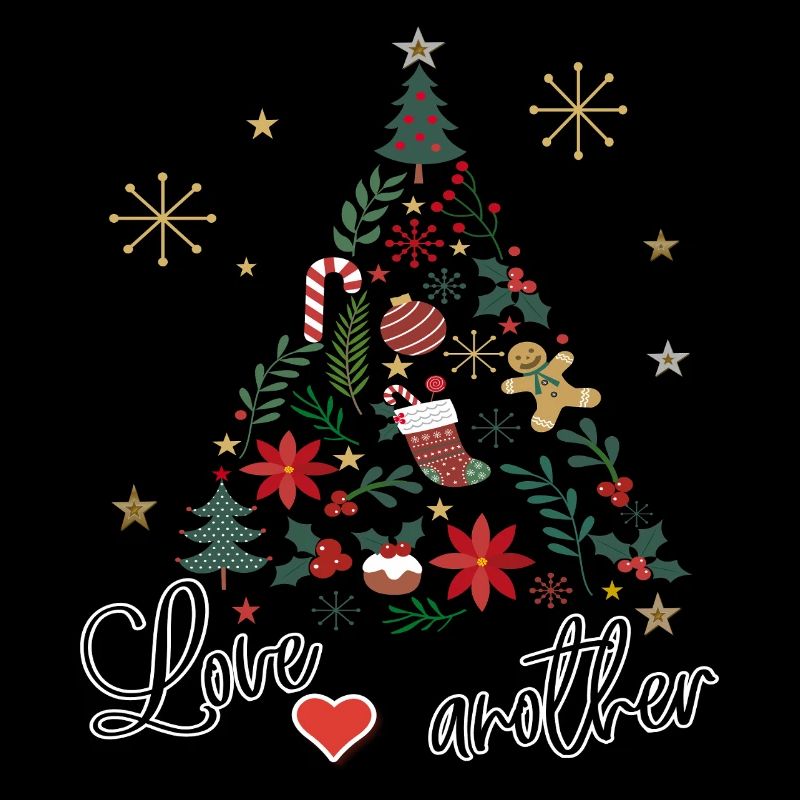 Christmas tree decorated