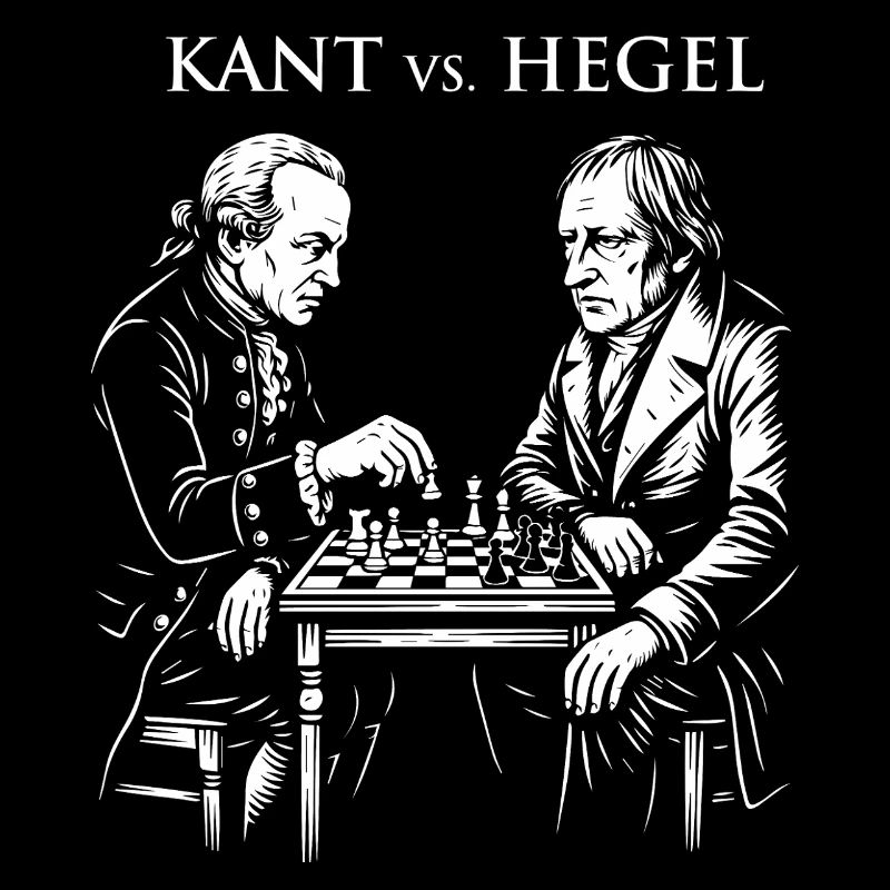 Duel d’échecs Kant vs Hegel