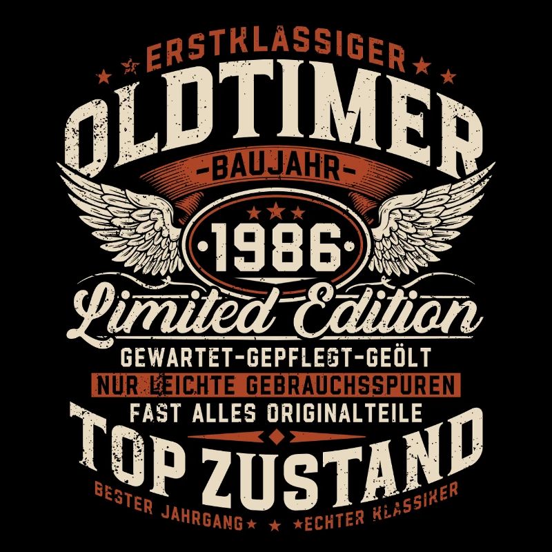 Oldtimer 1986 Baujahr 40. Geburtstag Geschenk