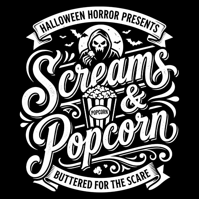 Cris & Popcorn : design effrayant