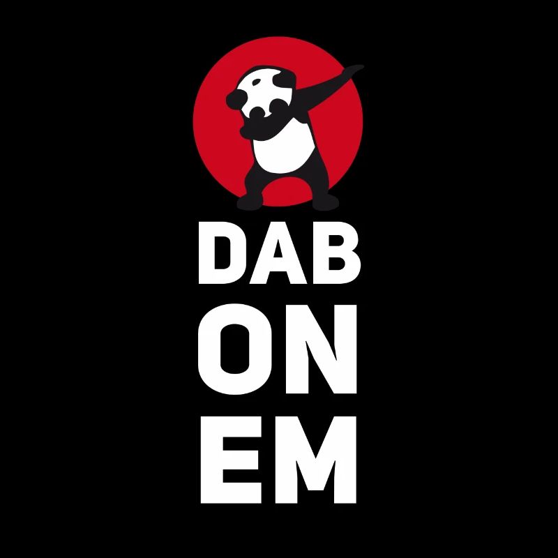 dab on em dabbing panda football touchdown mooving