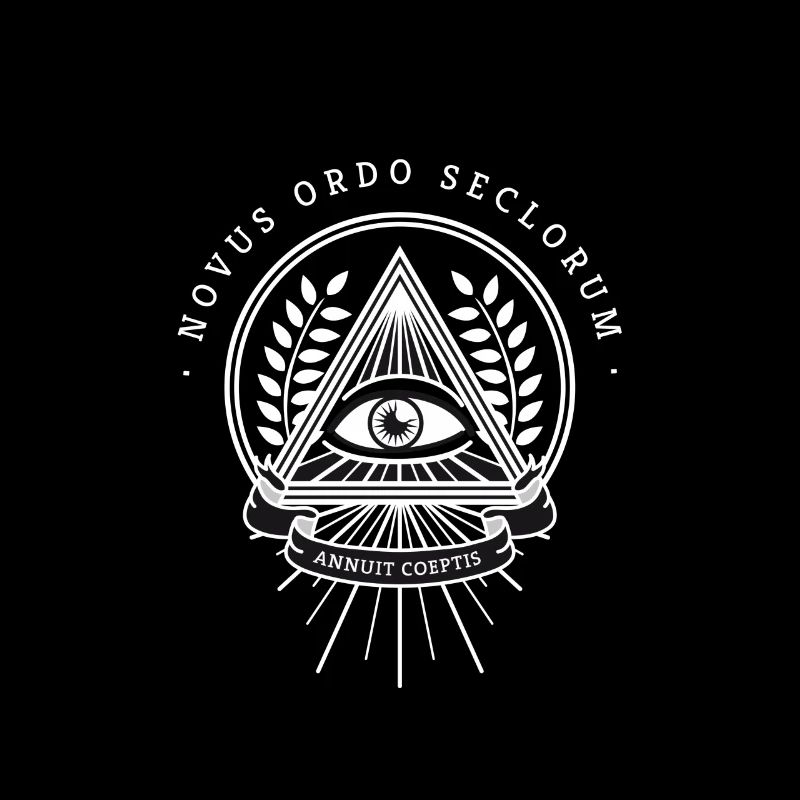 Illuminati œil omniscient pyramide de la société secrète