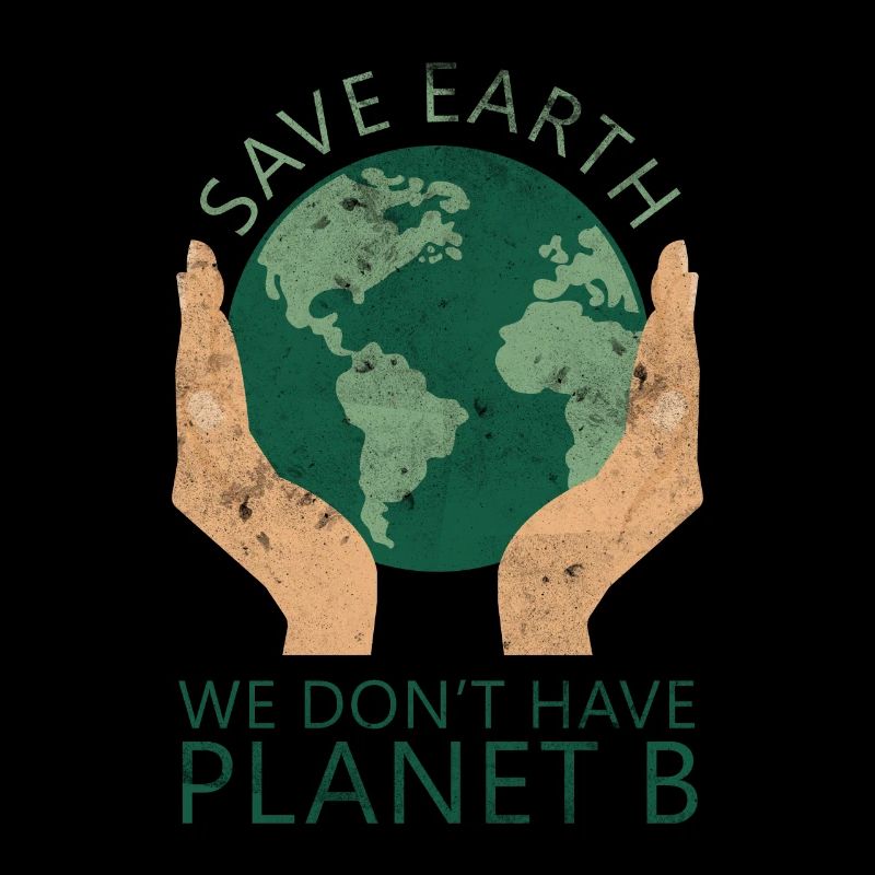 Eco-conscious Earth design with hands