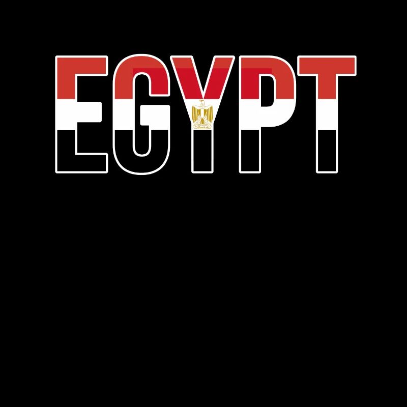 Drapeau de l’Égypte Typographie en gras