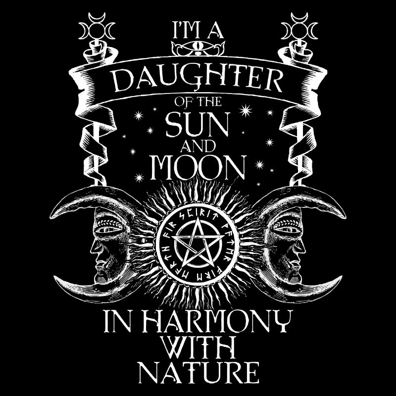 Harmonie avec les motifs du soleil et de la lune
