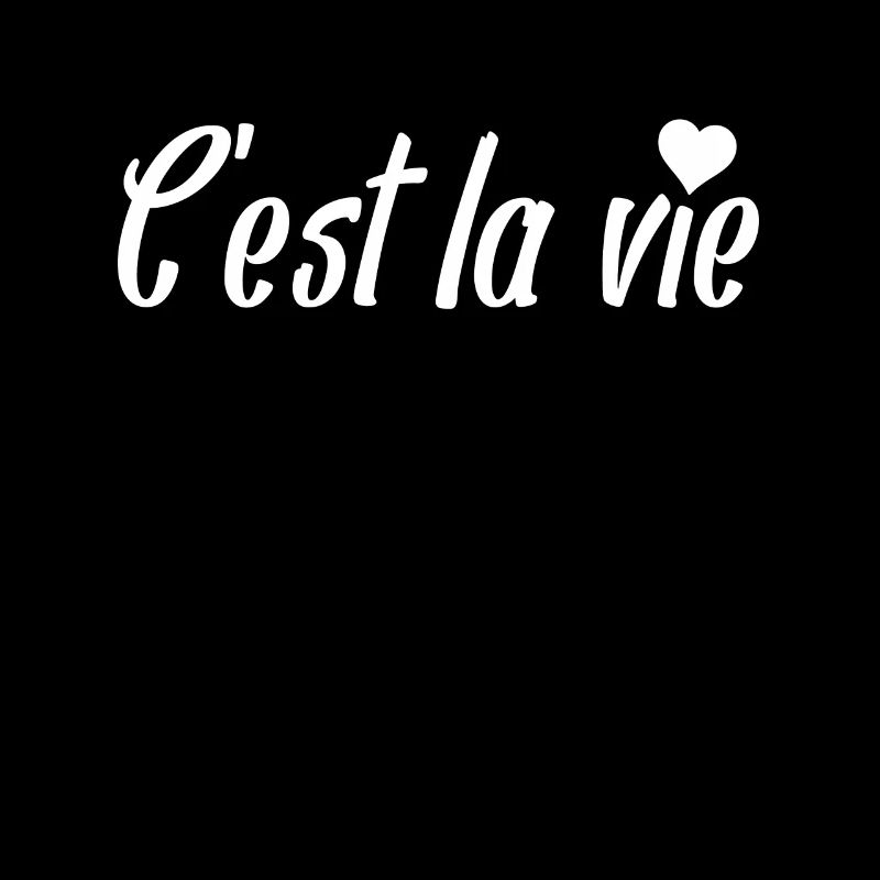C’est la Vie Script with Heart