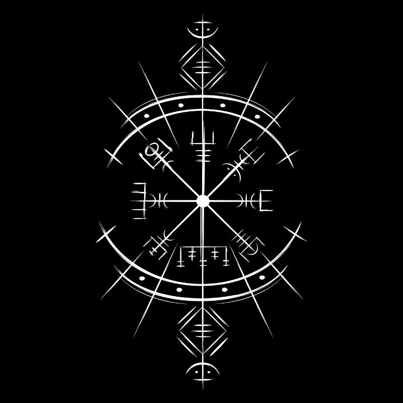 Vegvisir Wikinger-Kompass Neopaganismus