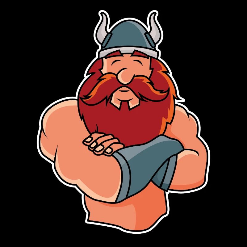 Funny Viking in Pose