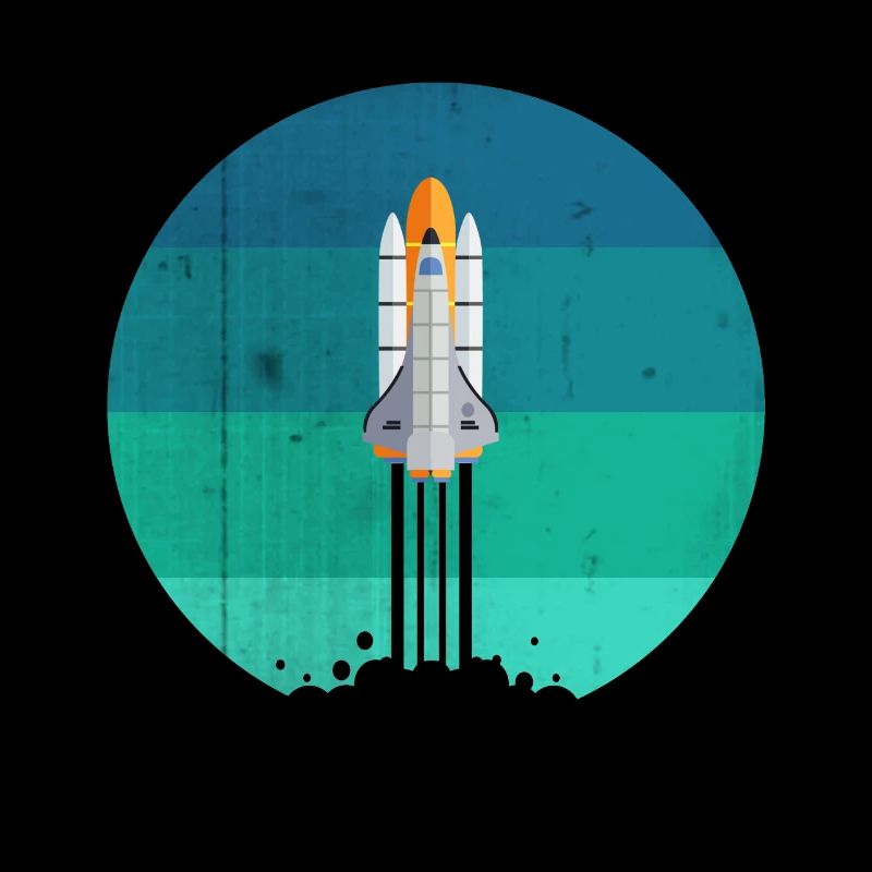 Lancement d'une fusée spatiale