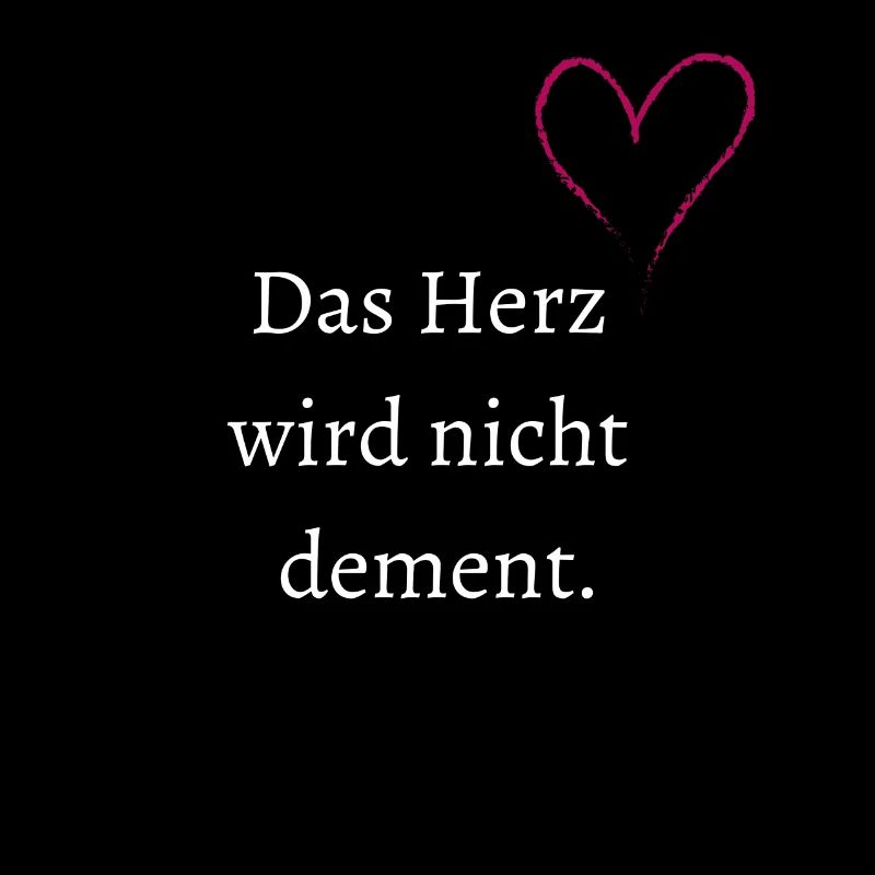 Le cœur ne devient pas dément.