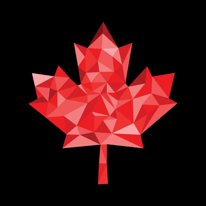Feuille d'érable polygone Canada