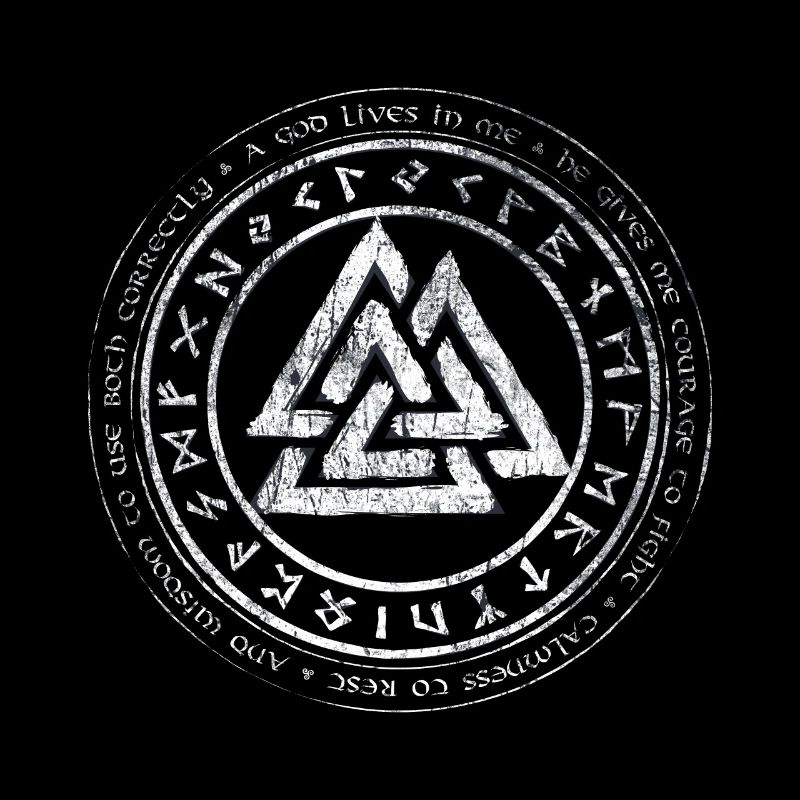 Valknut Viking Celts Teutons Knot Runes