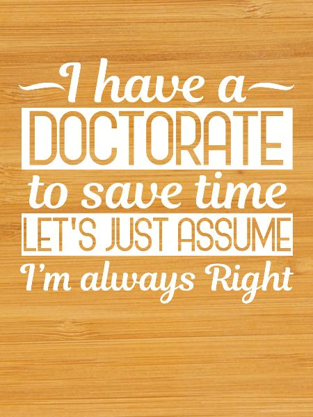 PhD student doctorate