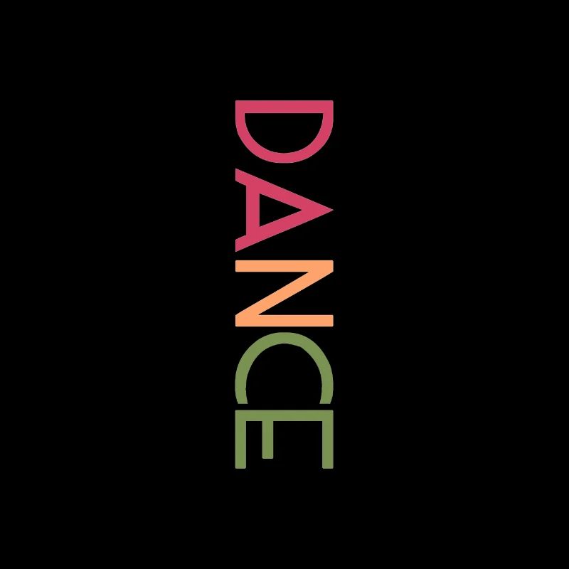 DANCE Design - Bunte Buchstaben Kunst