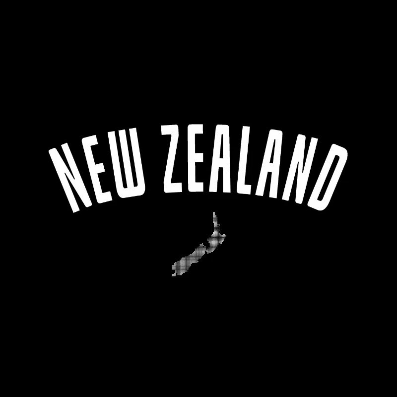Neuseeland Retro Bogen-Logo