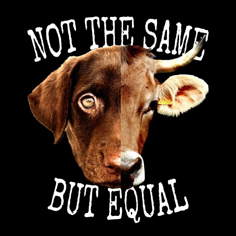 Vegan Not The Same But Equal Vegetarier Tierfreund