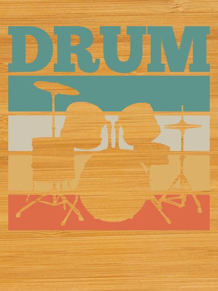 Drummer Drums Retro