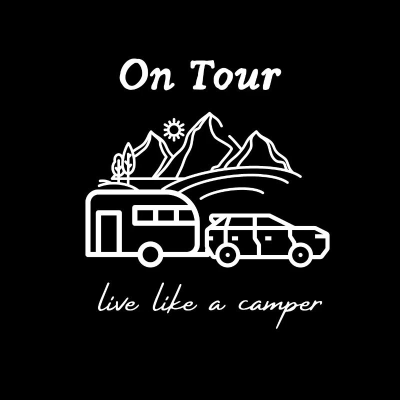 Live like a camper, Wohnwagen, Camping, Geschenk